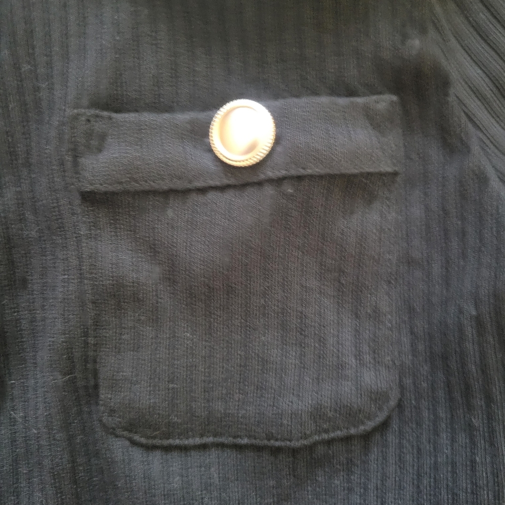 LOFT Ribbed Button Cardigan Jacket Size M NWT - Picture 4 of 5